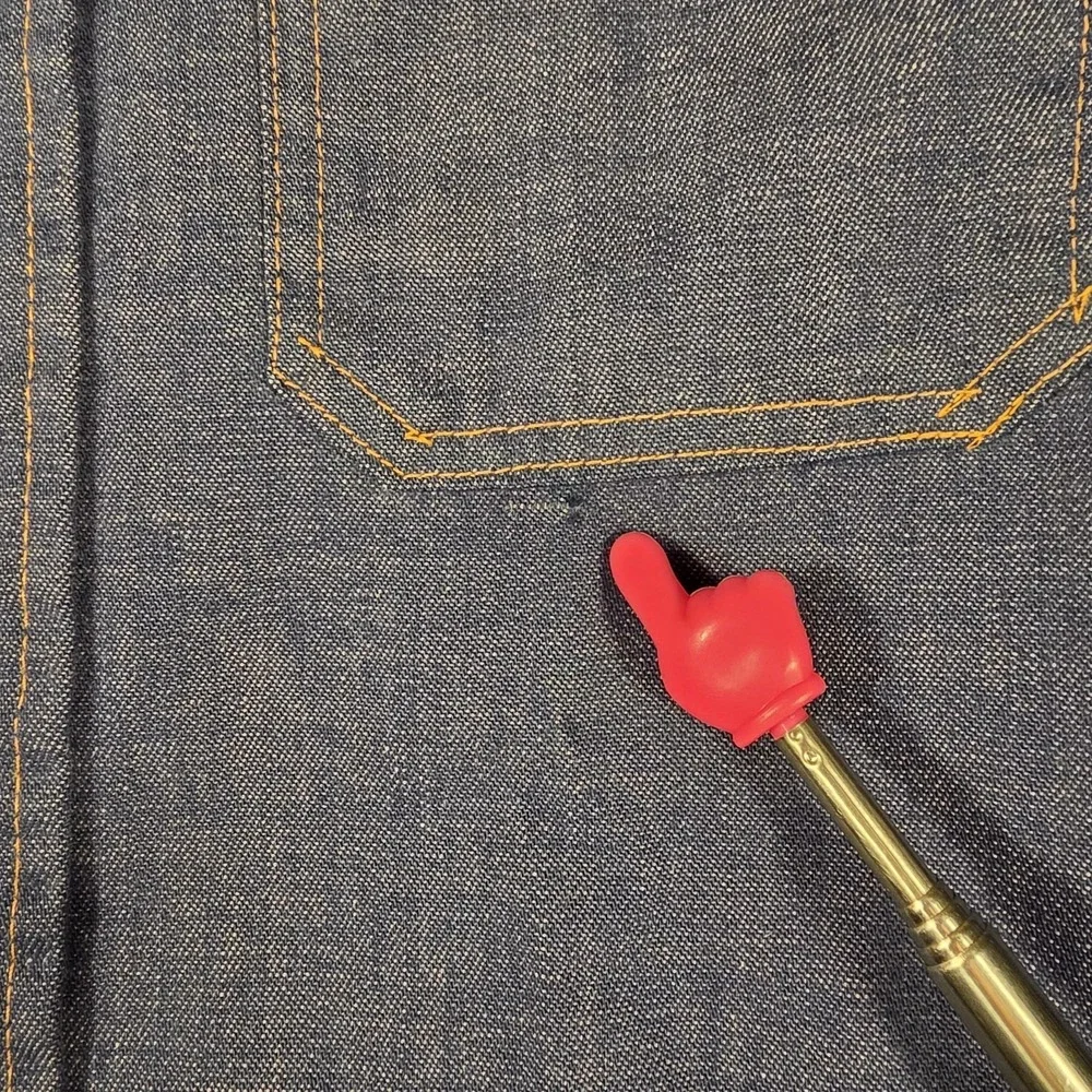 Vintage Levi's Denim Jean Chore Jacket Men's Medium Button Up Orange Tab Pockets - Picture 14 of 16